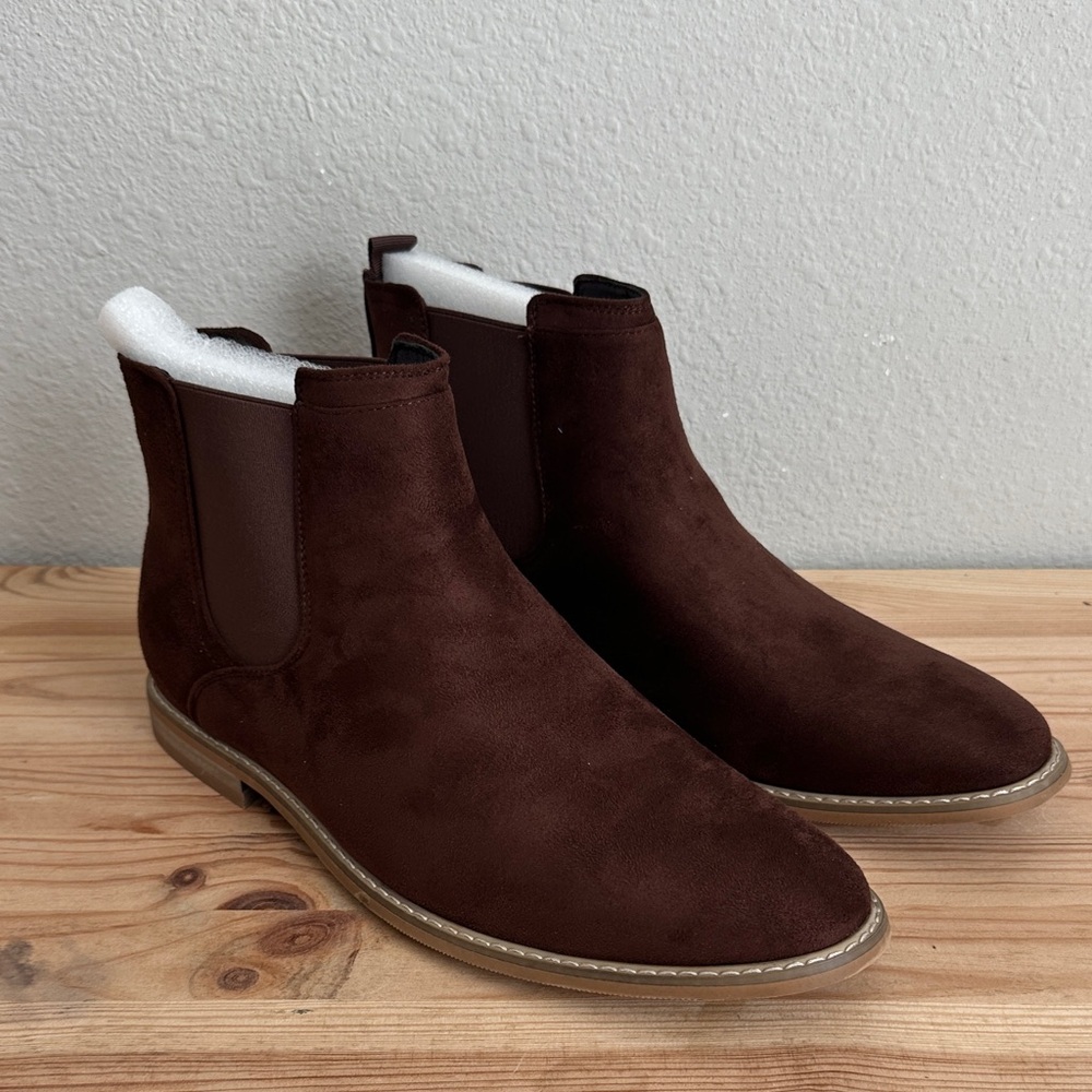 Vance Co Mens Marshall Flat Heel Chelsea Boots new 10.5